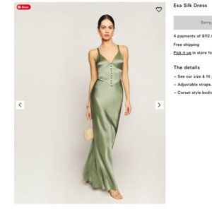 Reformation Esa Silk Dress